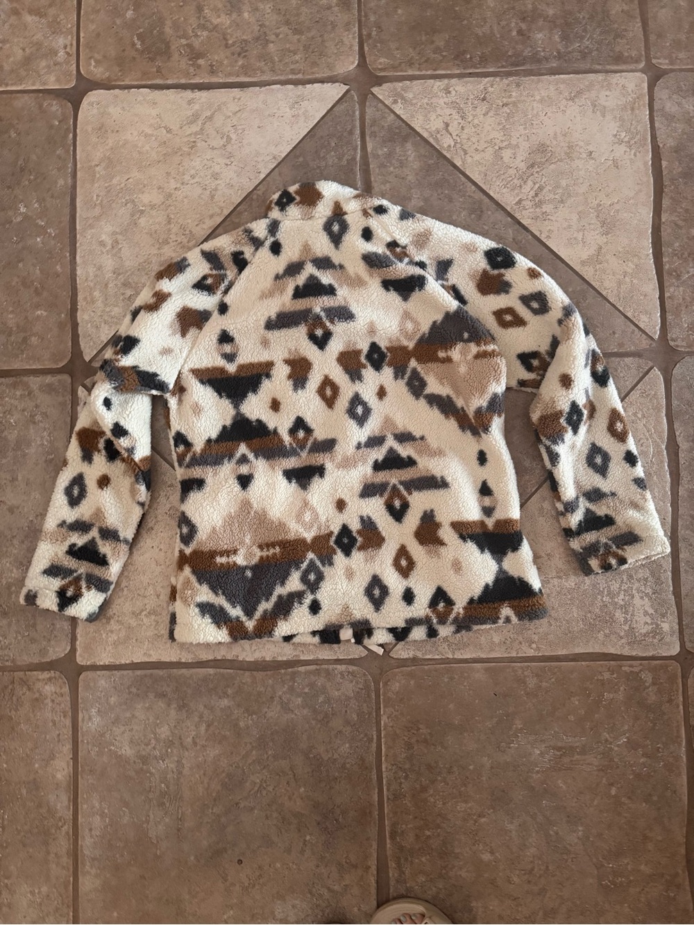 NWOT - Columbia Sherpa Fleece Jacket Aztec Southwest Print XL Like New - Picture 7 of 7
